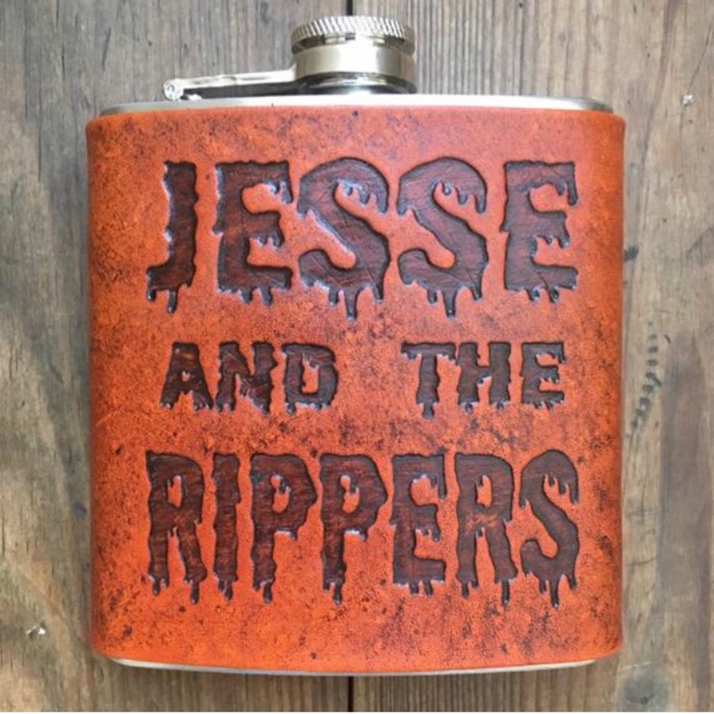 Full House Jesse and the Rippers leather flask 6oz